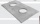 Komín Single Modul průměr 160 - Krycí deska pro omítku - dvouprůchodová