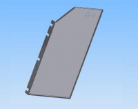 BENEKOV C25 - Levý plášť - pravý kotel (RAL 7035)